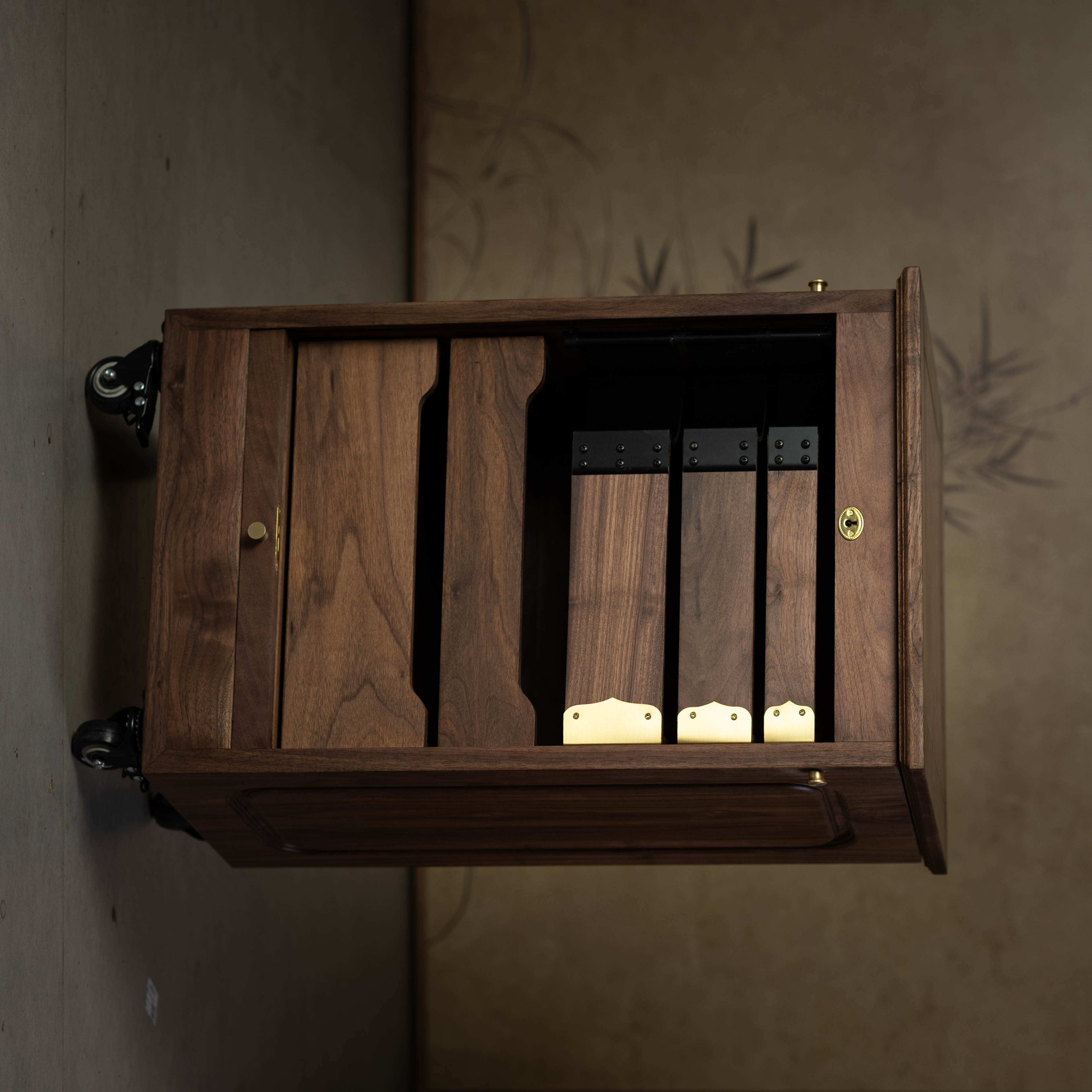 【叁山】一生山木作旋转牙科柜小400*350*700（YSS-051）