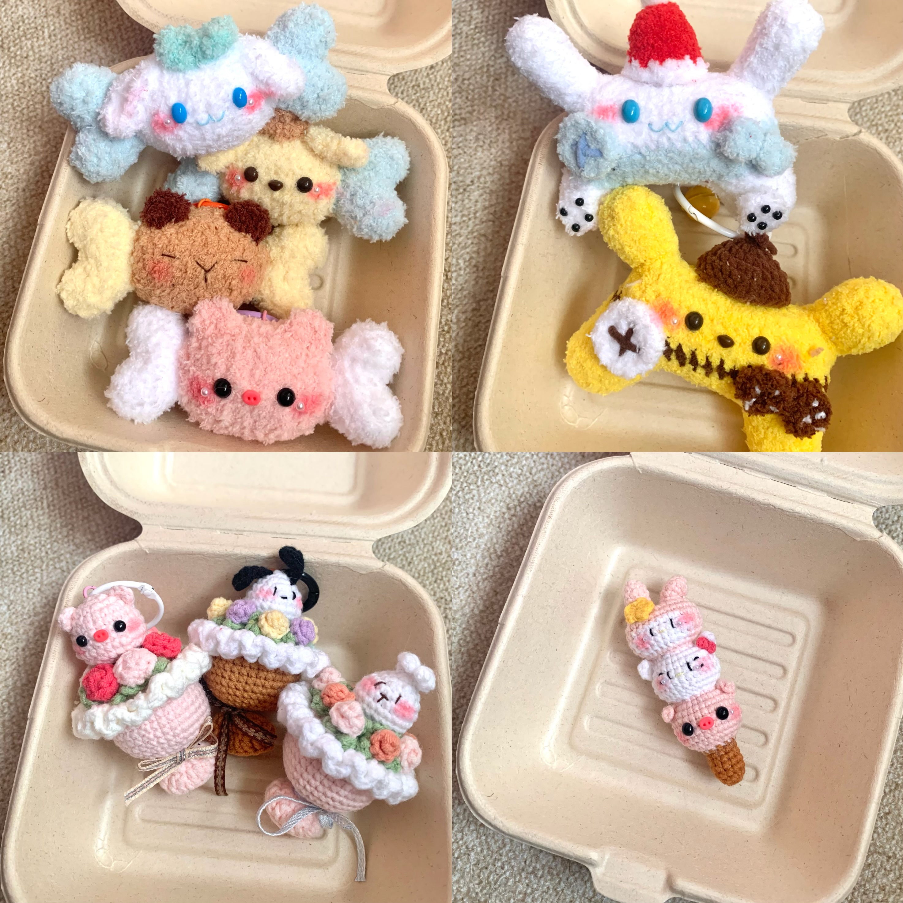 直播间自选毛线编织挂件玩偶  满39米包邮