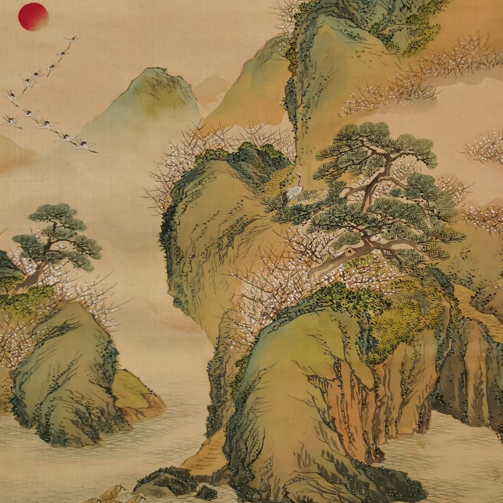 【辽拍】V250709-2-133《山水》（1.3平尺）绢本立轴 lj1212