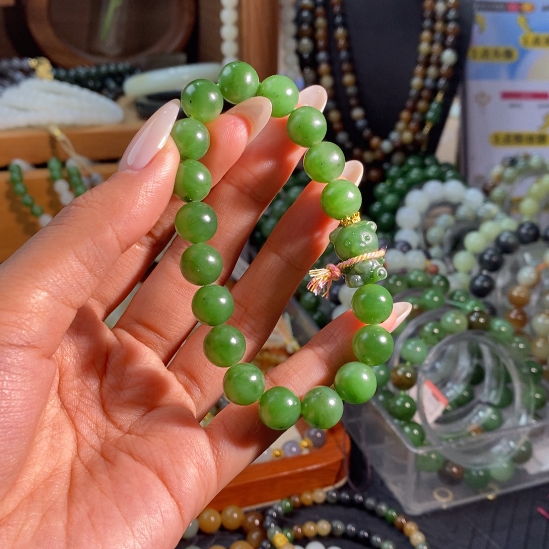 和田玉未镶嵌手链