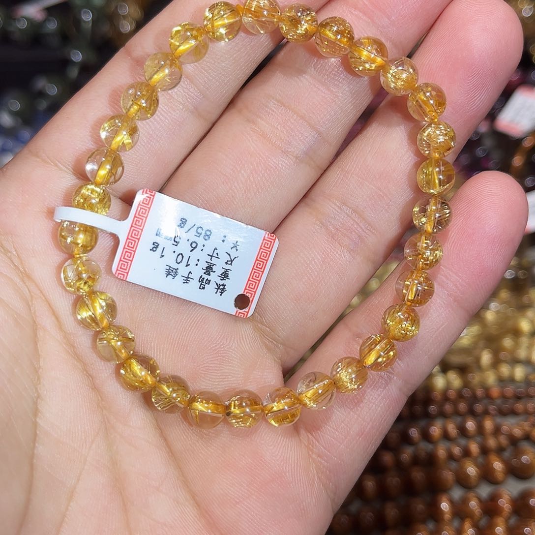 水晶手链未镶嵌钛晶手串