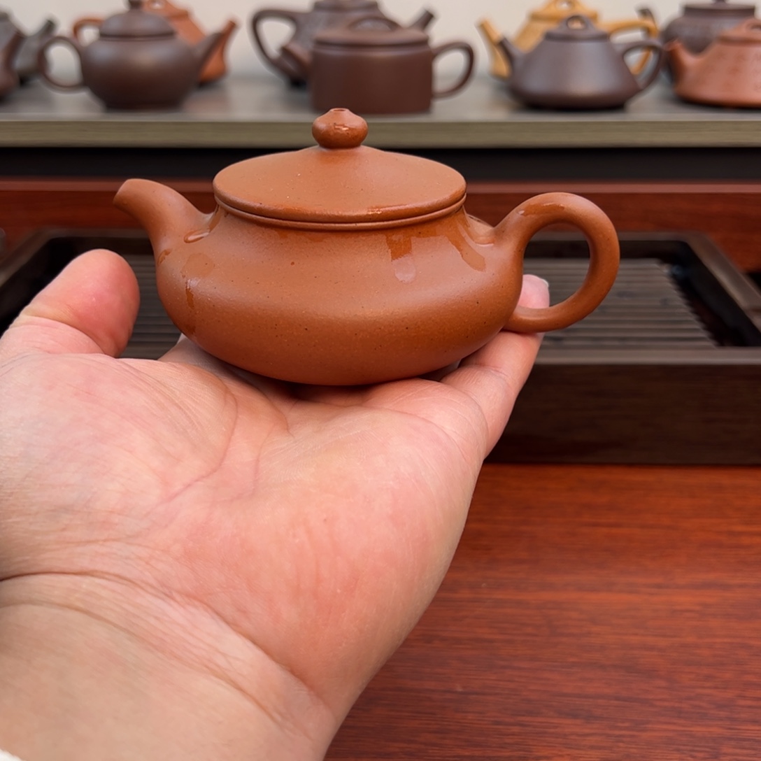 紫砂茶壶微瑕：150cc 老红泥