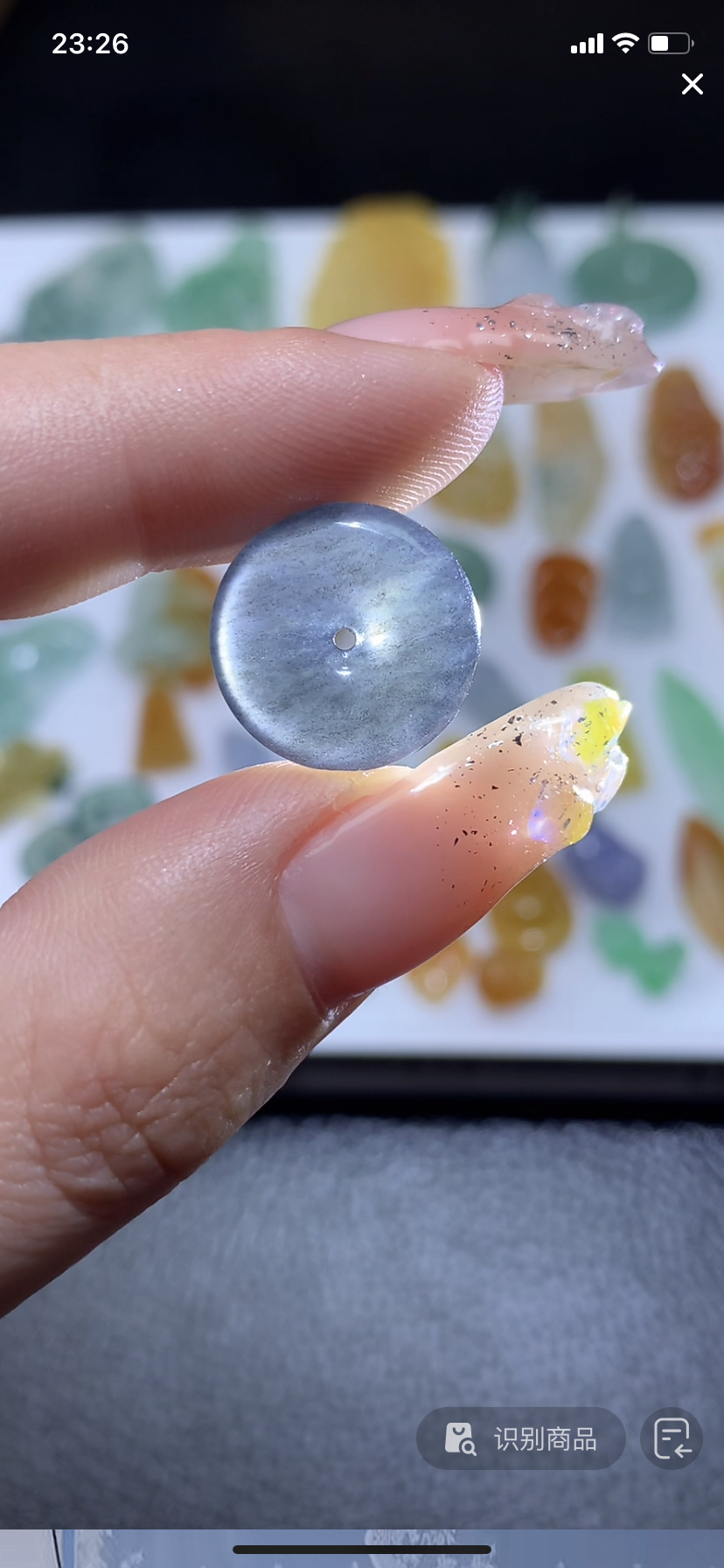 定制缅料翡翠毛货平安扣