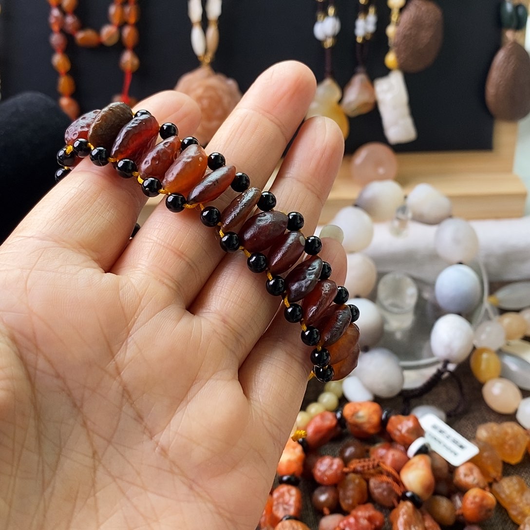 玛瑙/玉髓合金珠宝半成品