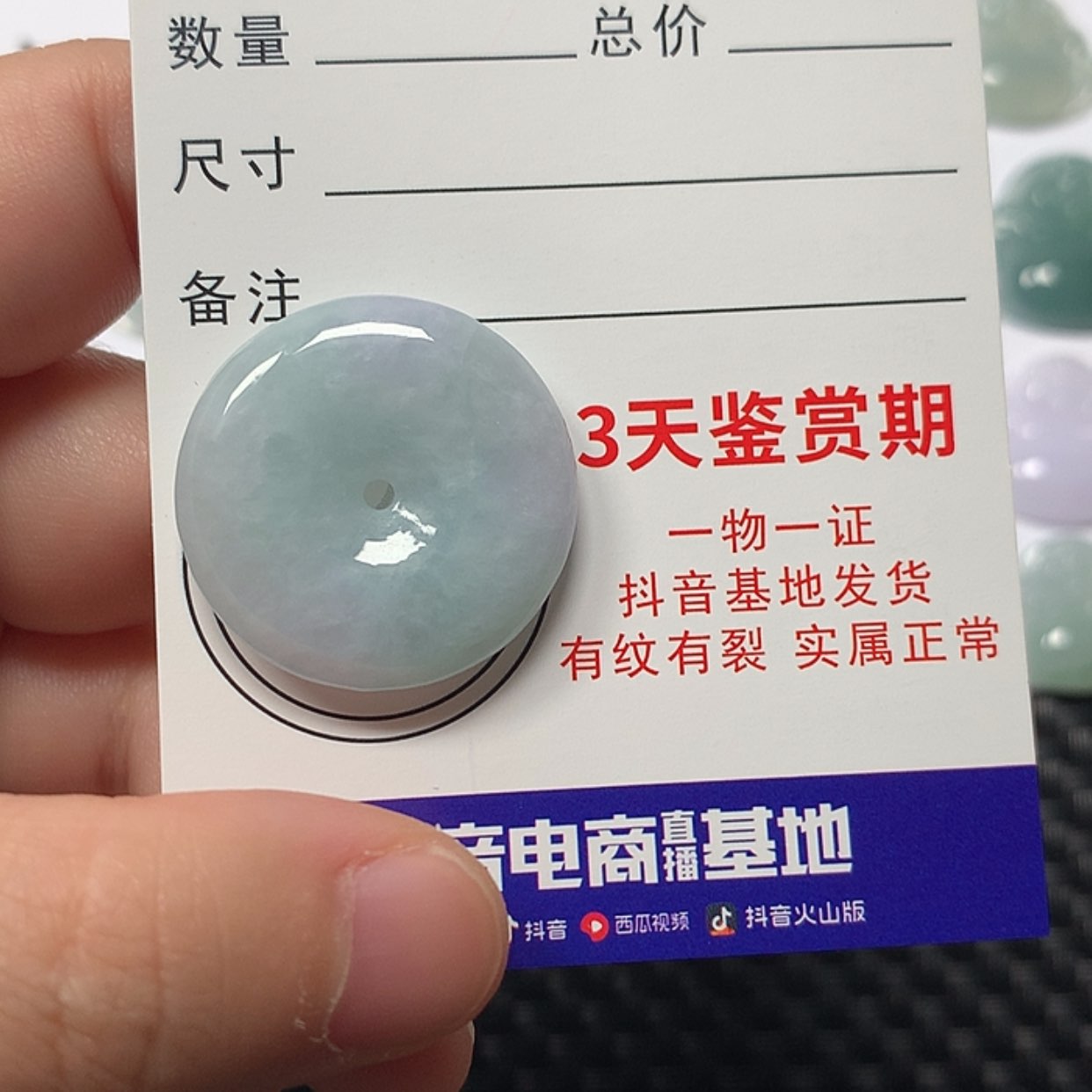 【闪购商品】翡翠颈饰未镶嵌平安扣