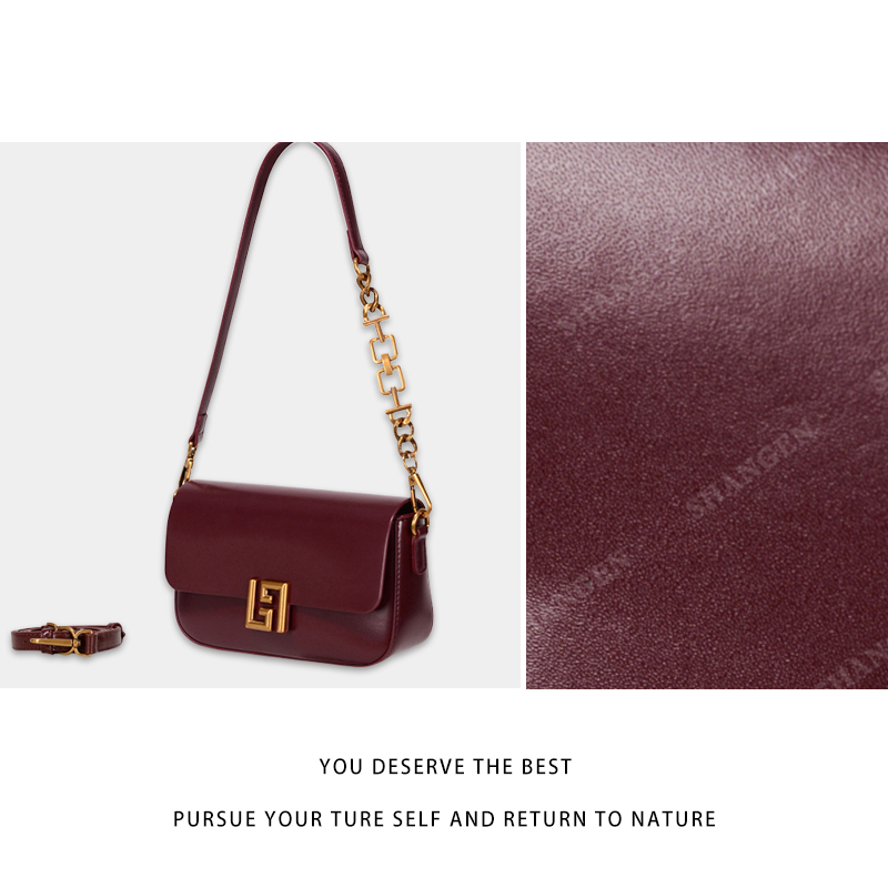 【尚恩CC】GQ-24872-安可拉红-轻奢时尚女士新款单肩斜挎包