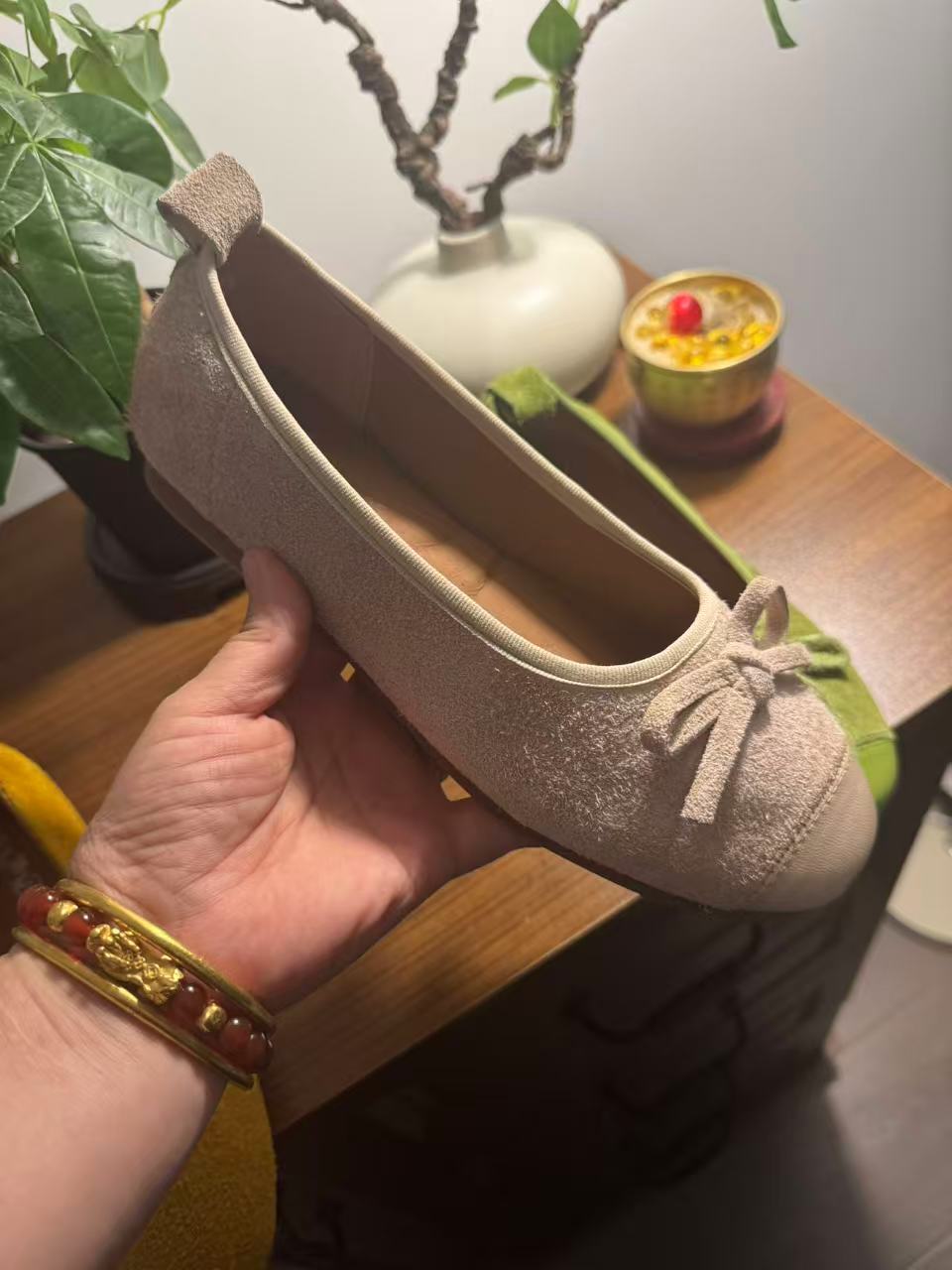 693货号2025年私人订制时尚复古牛皮豆豆鞋