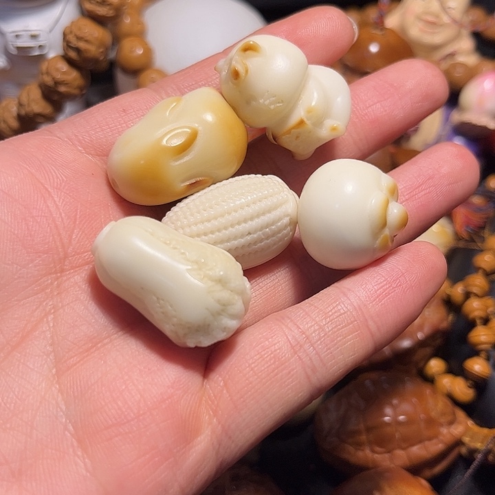 陪***秋橄榄核手串/手链象牙果5颗