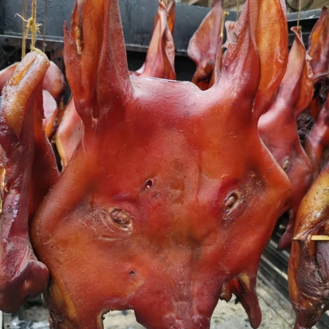 【腊猪脸】贵州柴火烟熏腊猪脸皮猪头肉下酒菜农家土猪传统自制腊味
