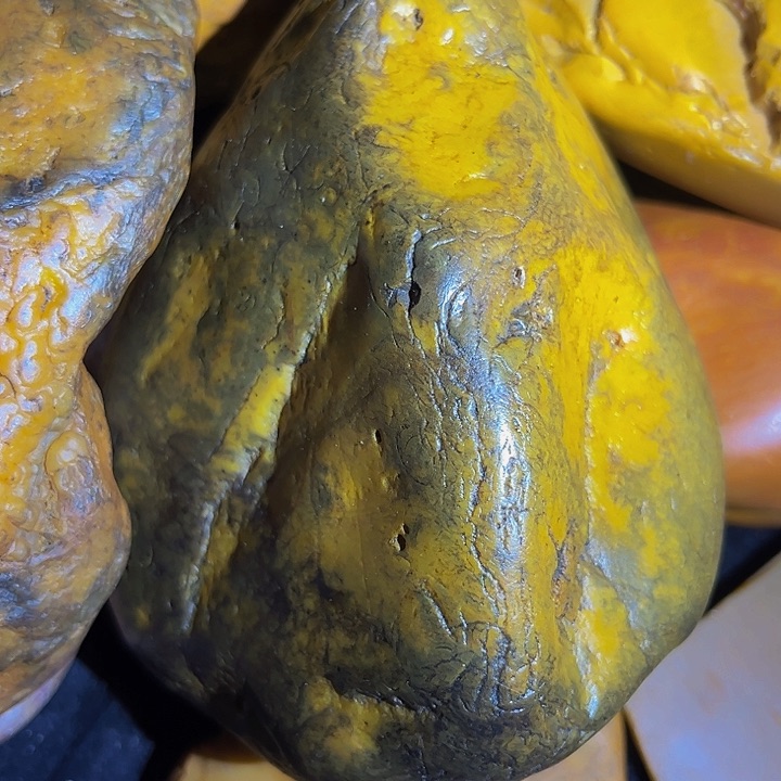 老挝石心****天黄蜡石手串