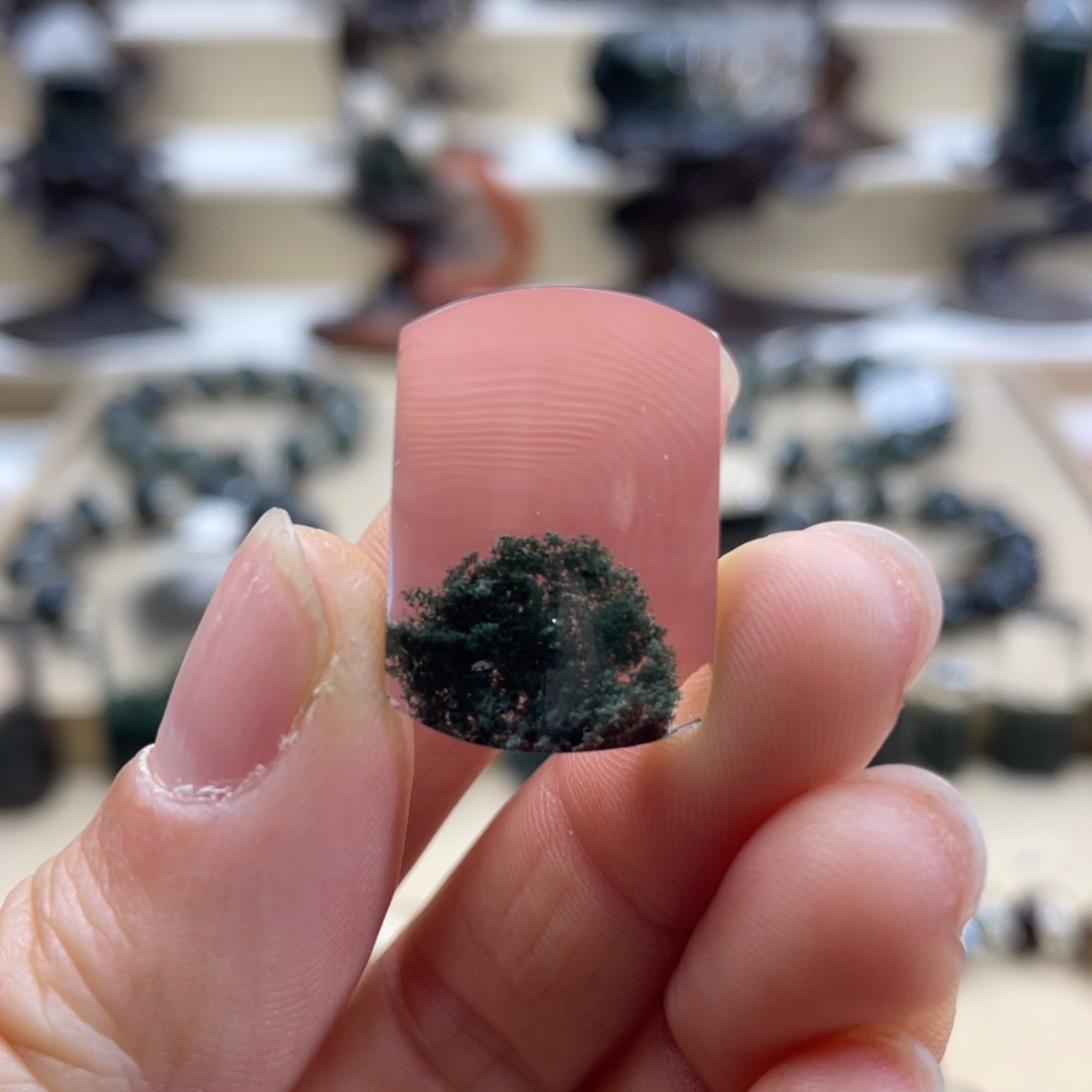 水晶颈饰未镶嵌绿幽灵聚宝盆无事牌