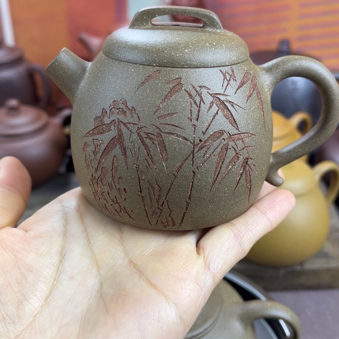 紫砂茶壶宜兴紫砂壶巨轮