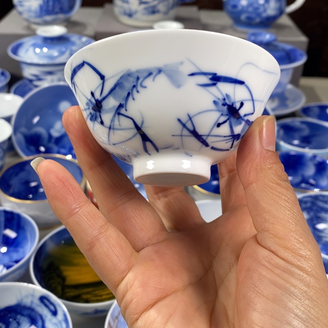 青花虾主人杯杯杯