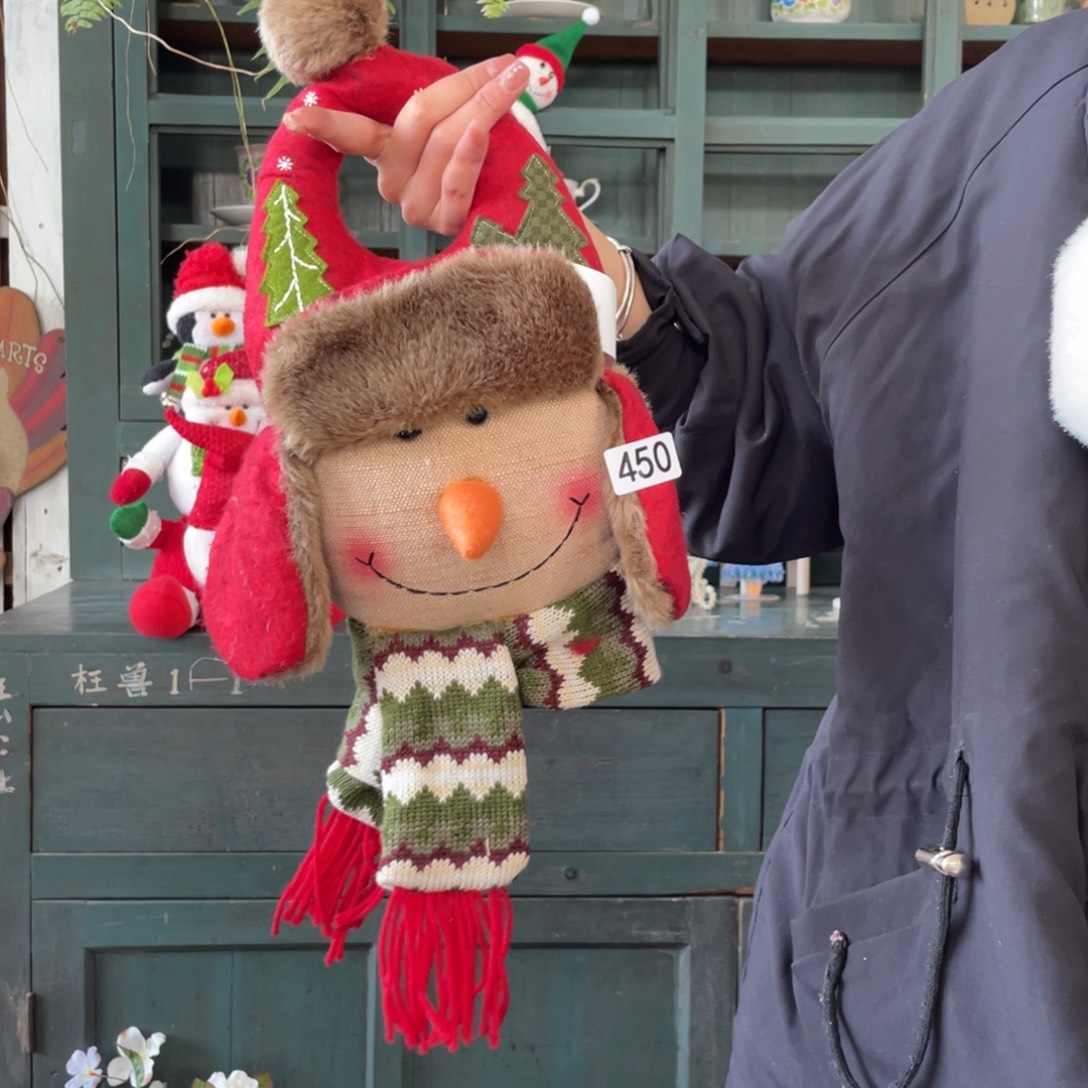 木质圣诞月福老货玩具默认微瑕