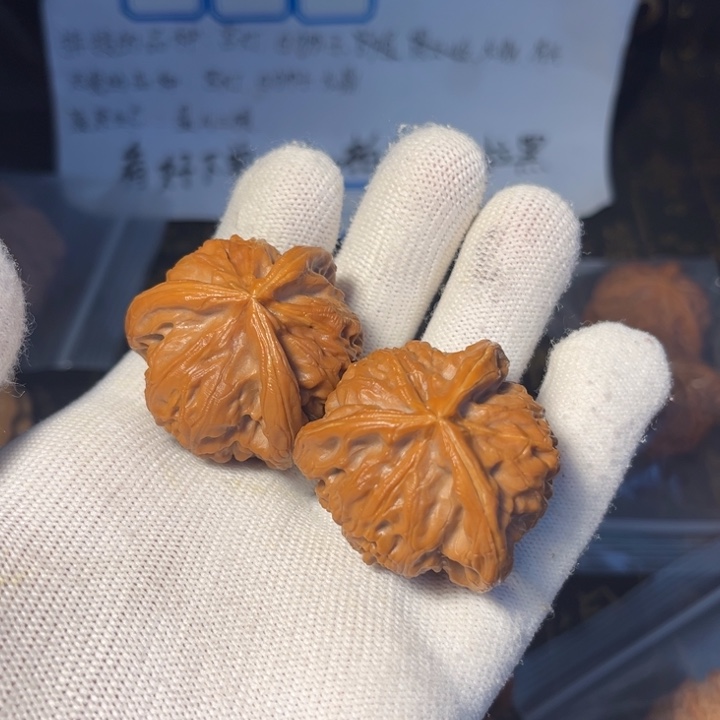 吊坠文玩核桃铁*拼宫灯三棱