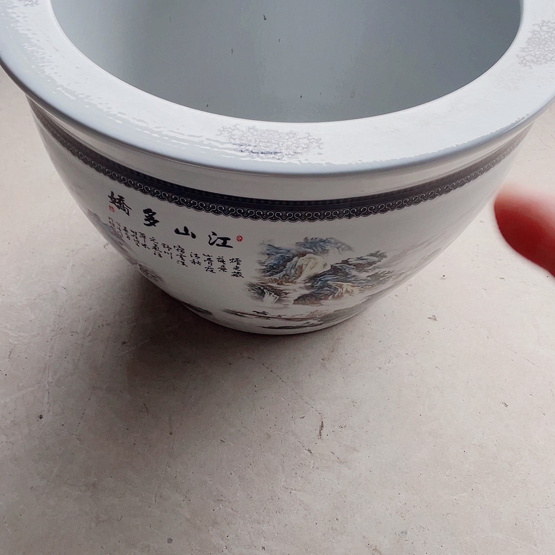 陶景德镇陶瓷鱼缸