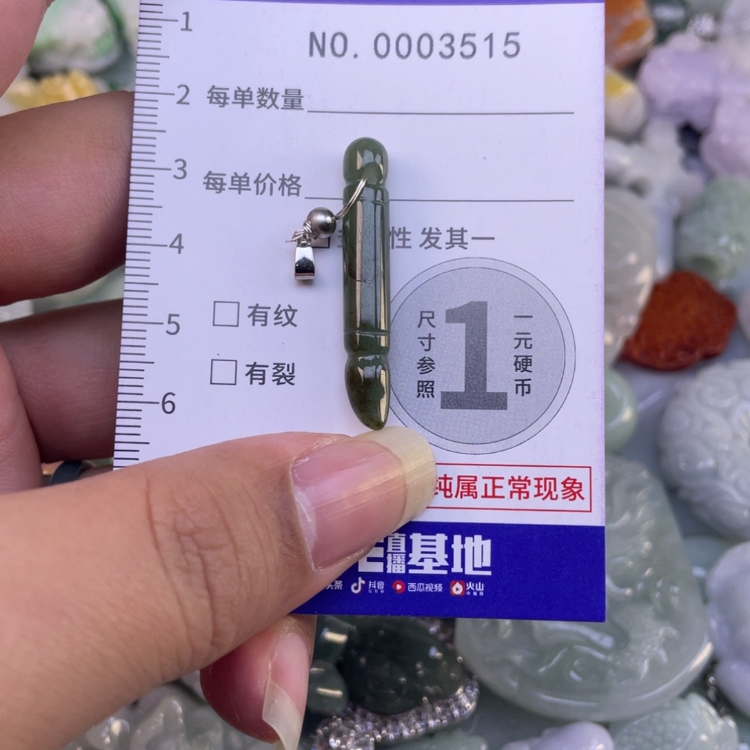 翡翠未镶嵌吊坠(不含链)