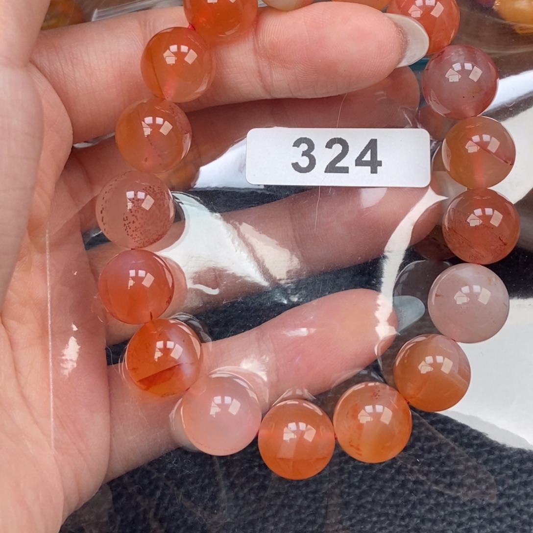 南红玛瑙未镶嵌手链卡12