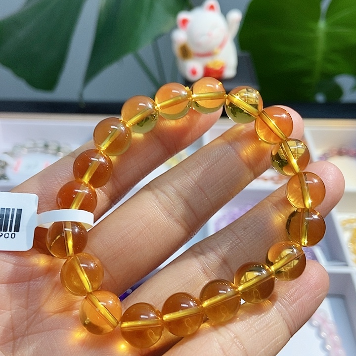 水晶手链未镶嵌黄水晶