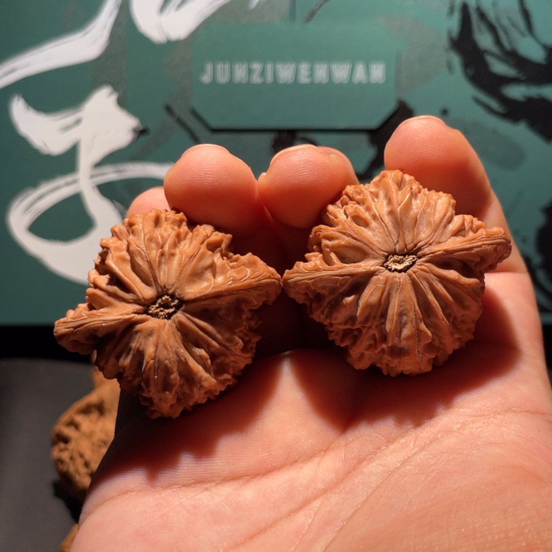 一***粉文玩核桃吊坠43房山无药磨盘25113003