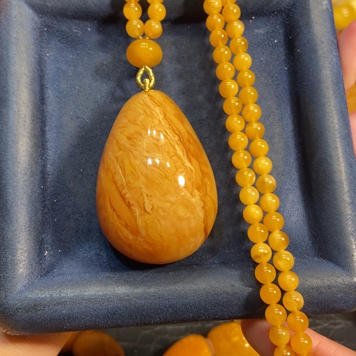 蜜蜡颈饰未镶嵌蜜蜡