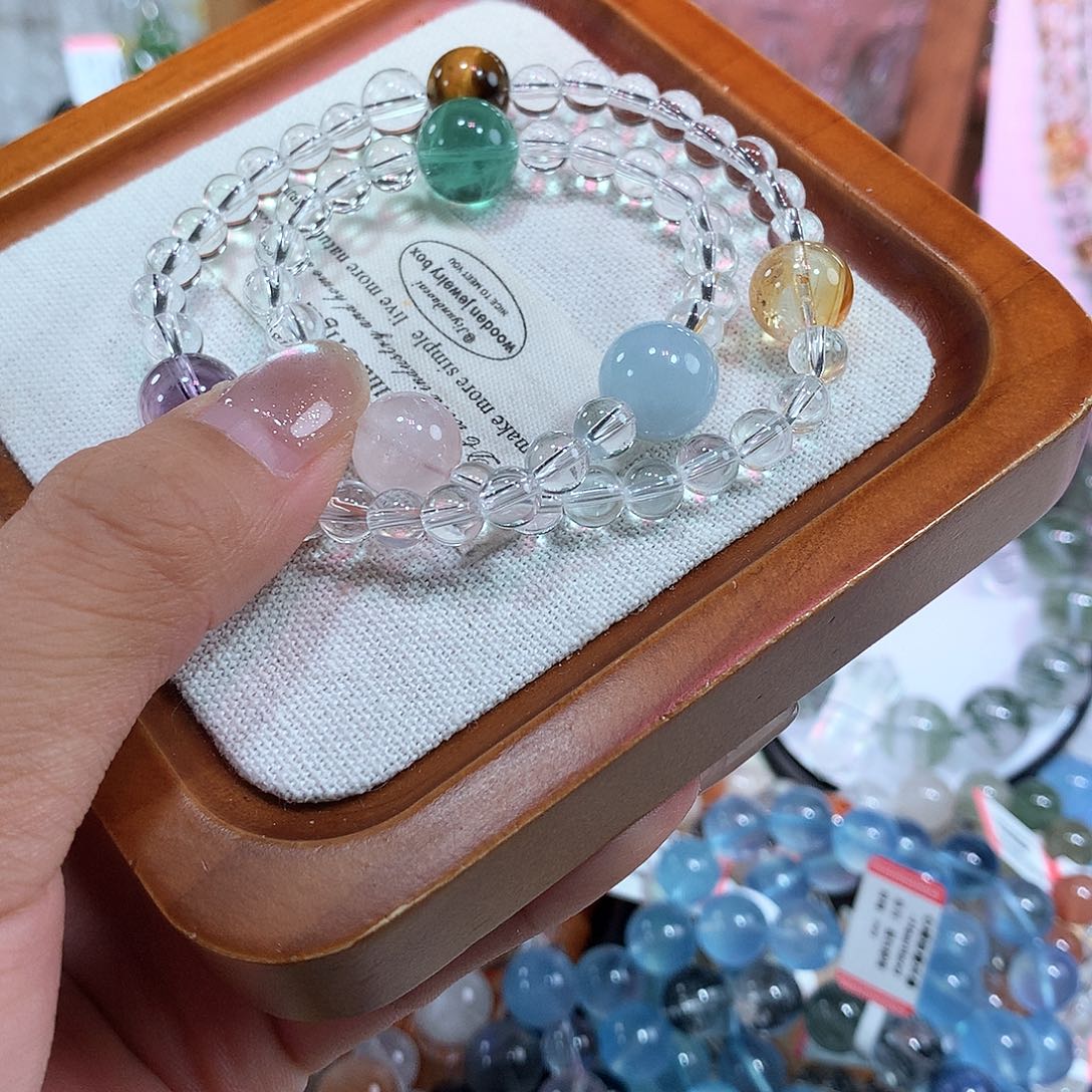 水晶手串未镶嵌双圈