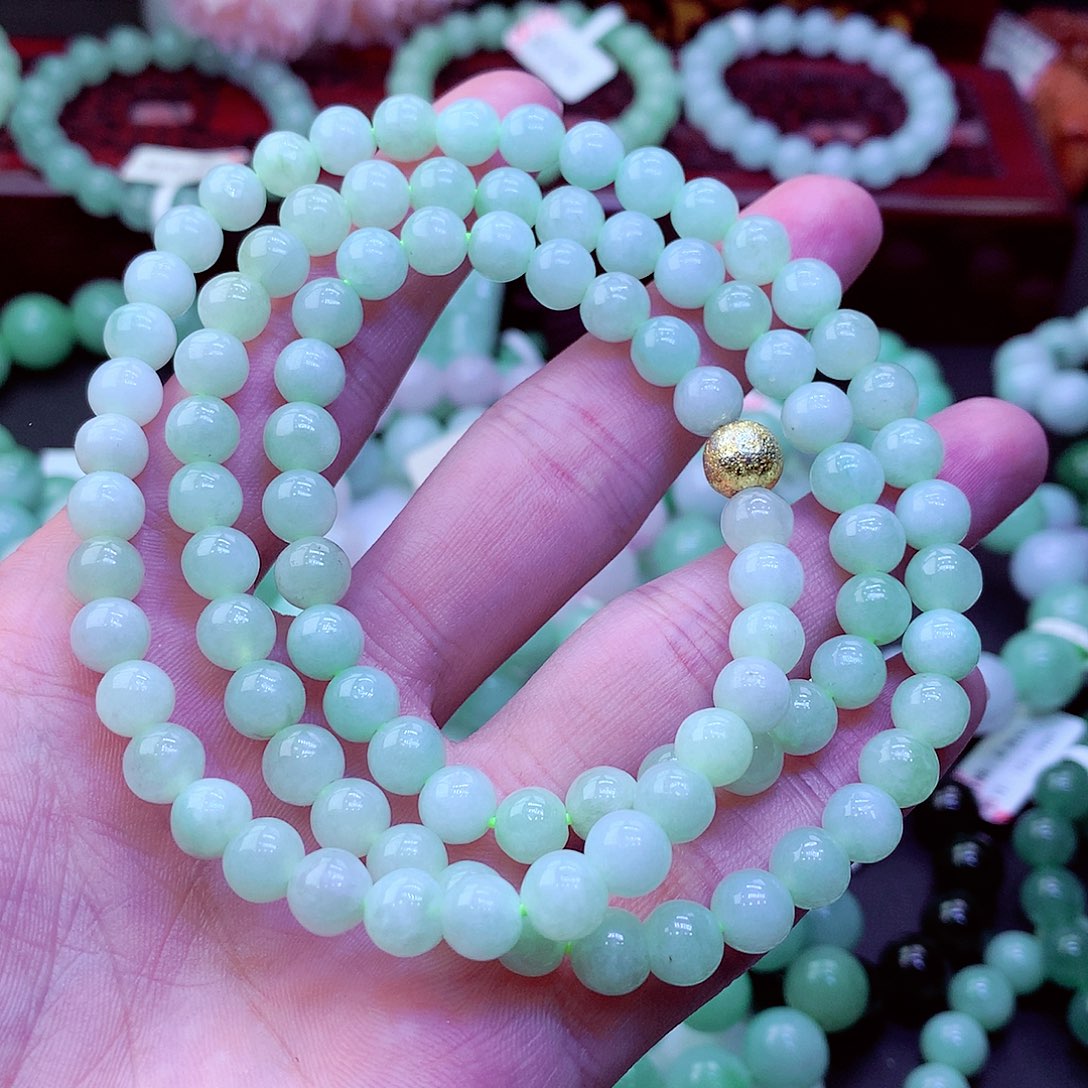 翡翠未镶嵌毛衣链