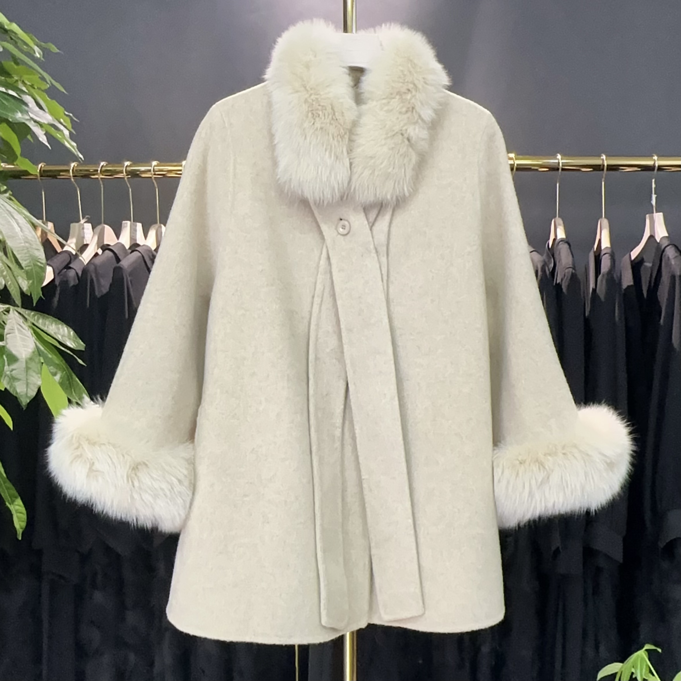 【A9363】毛呢外套女2025秋冬加厚新款高级感百搭时尚毛呢外套