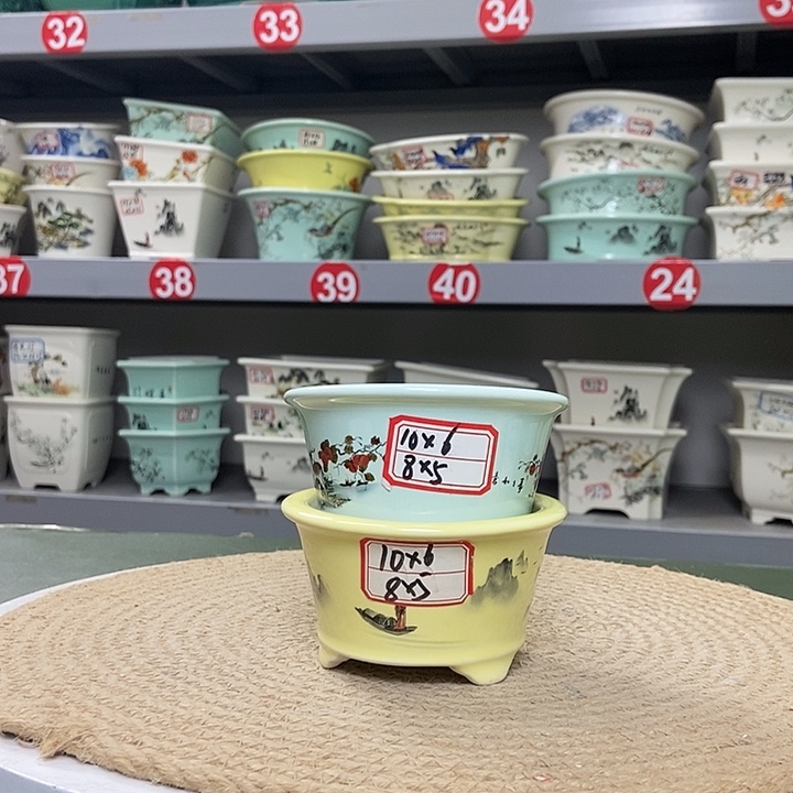 紫砂紫砂花盆9966