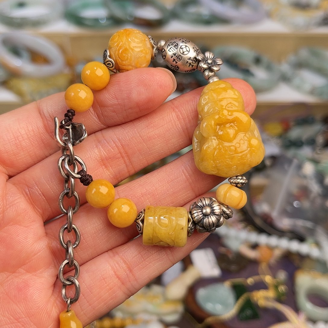 翡翠未镶嵌手链手链