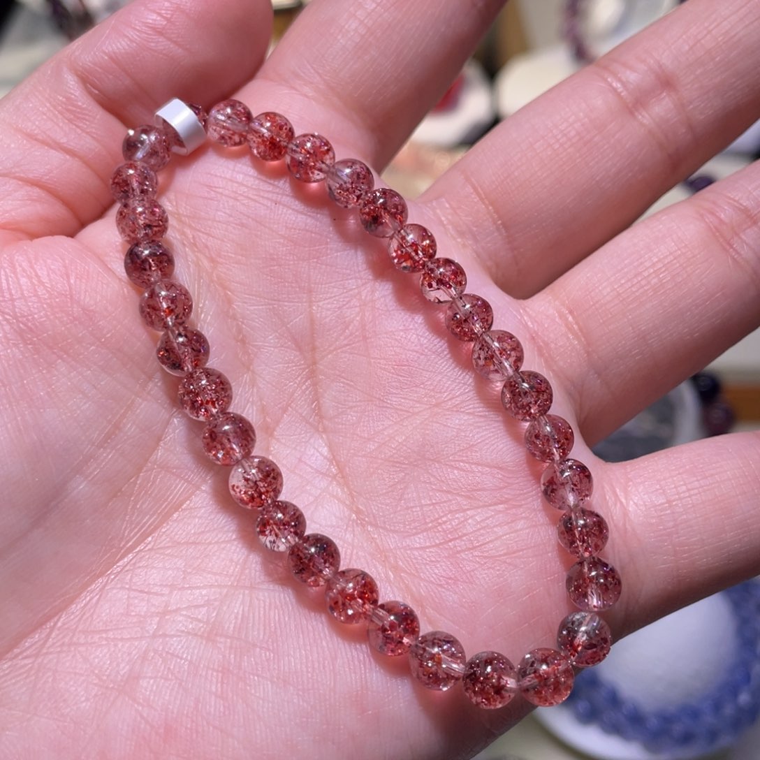 水晶未镶嵌手链金草莓手链