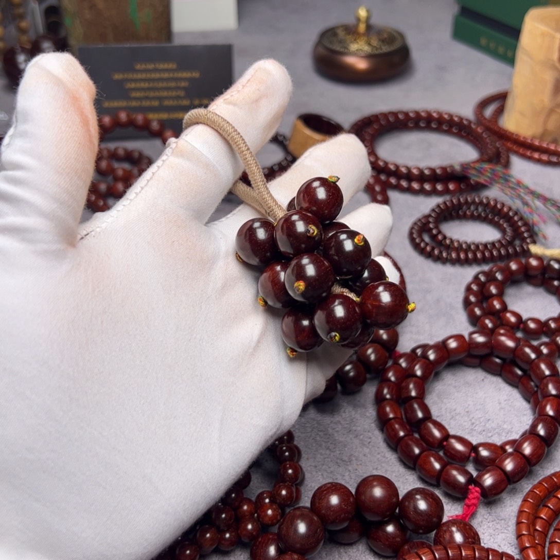 手串/手链小叶紫檀1.5 葡萄串 高油密树头老料