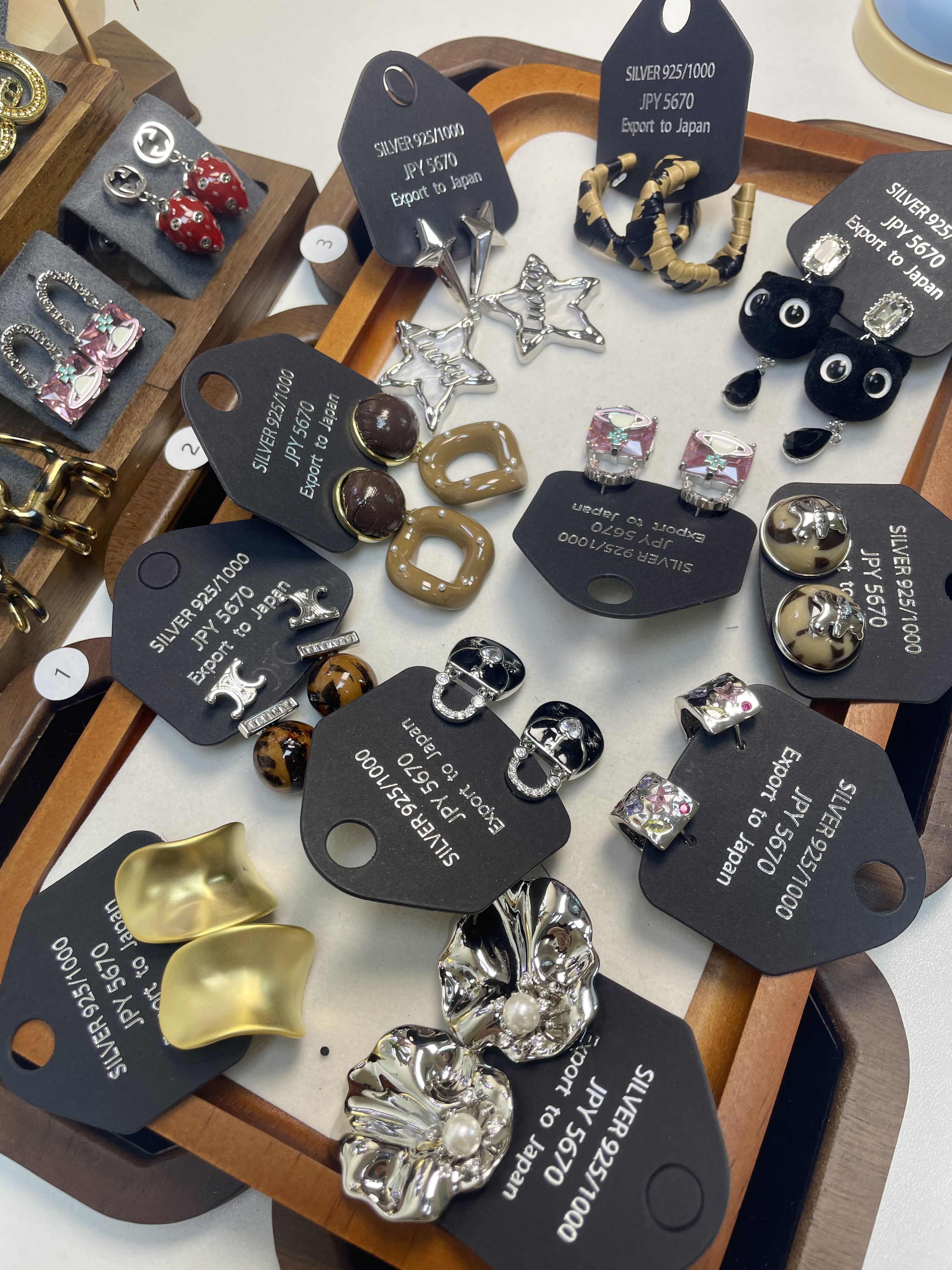 铜合金锆石耳饰 时尚轻奢耳饰【补款专拍】随单拍 单款补款