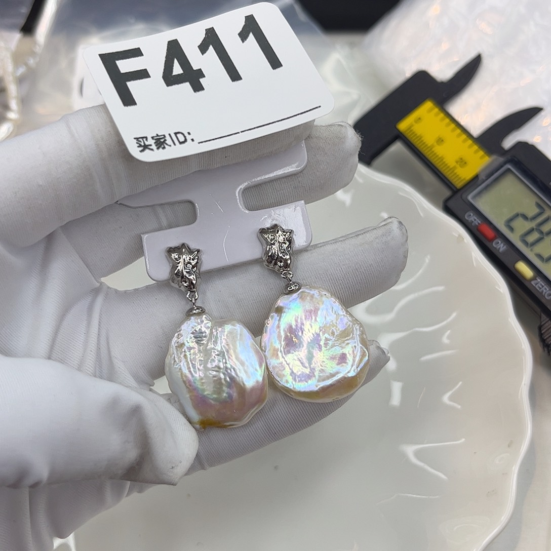 耳饰合金淡水珍珠