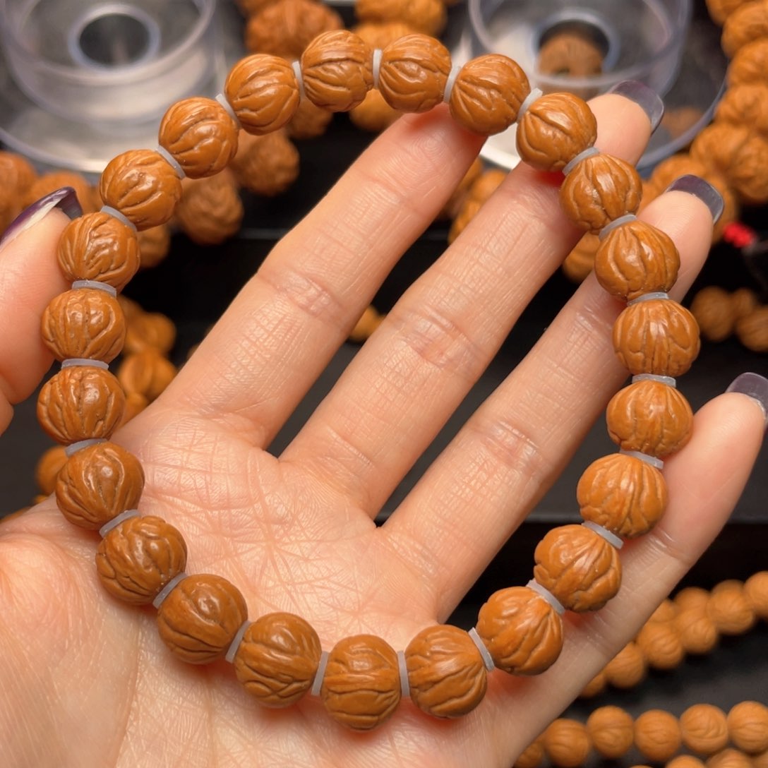 桃核手串龙纹桃核7