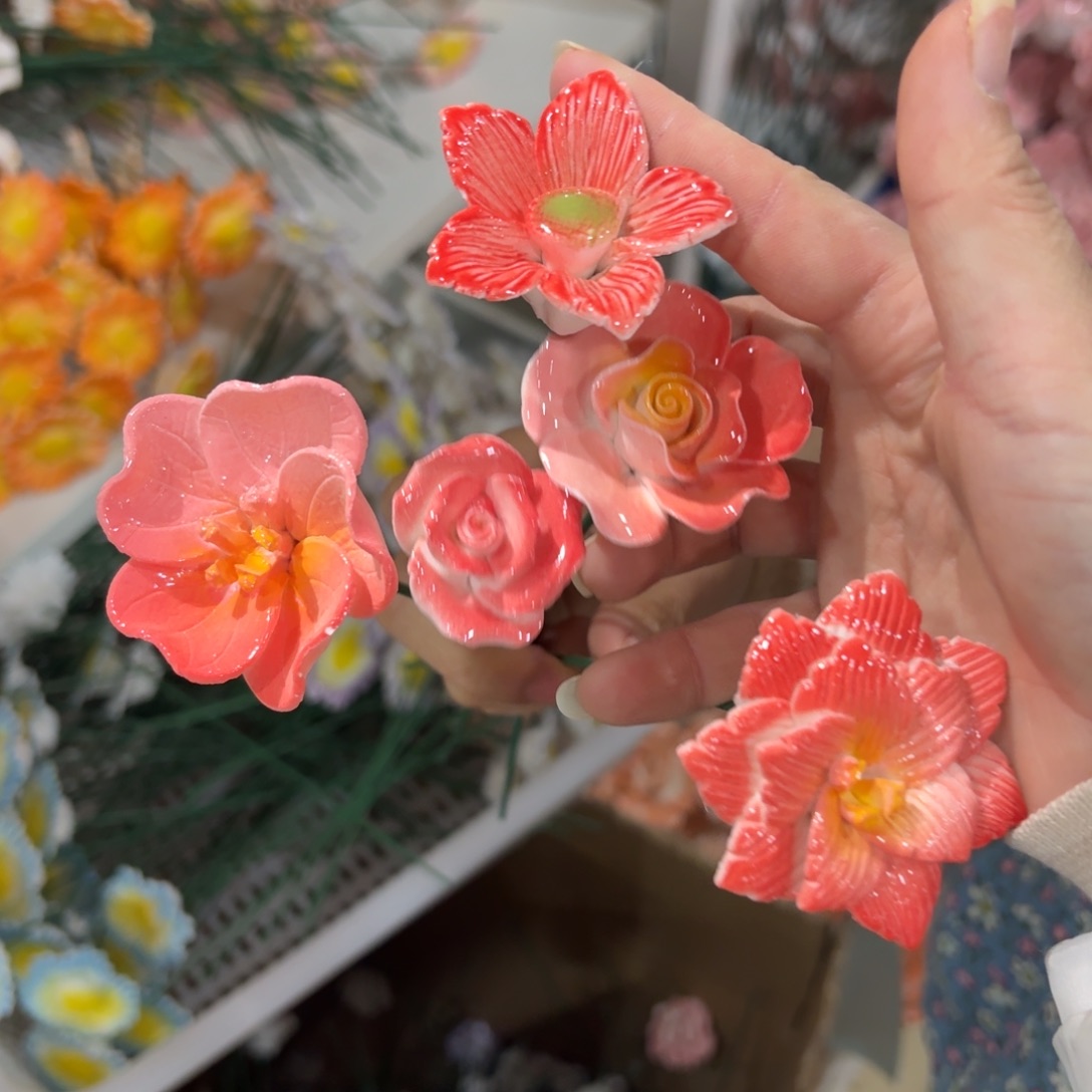 陶瓷花拍满20元发货退款拉黑