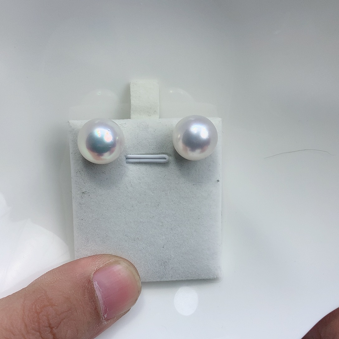 海水珍珠耳饰18K金镶嵌