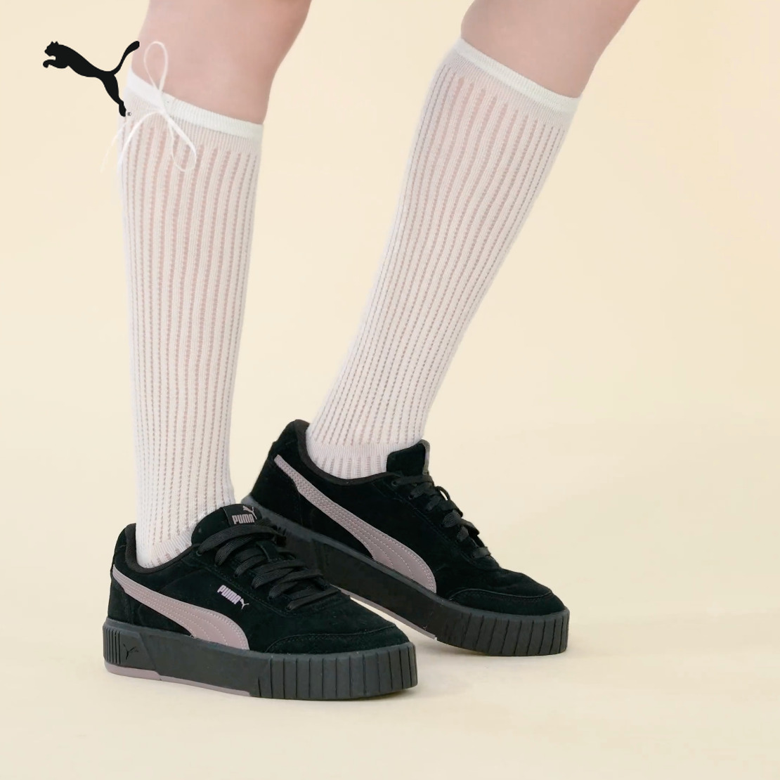 PUMA彪马官方女子复古增高潮流运动休闲板鞋CARINA MIA SD 402638