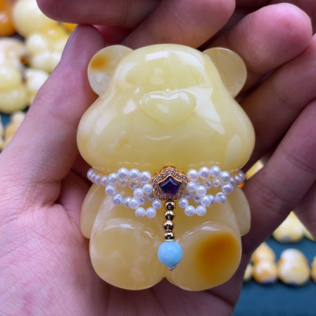 琥珀未镶嵌裸石蜜蜡