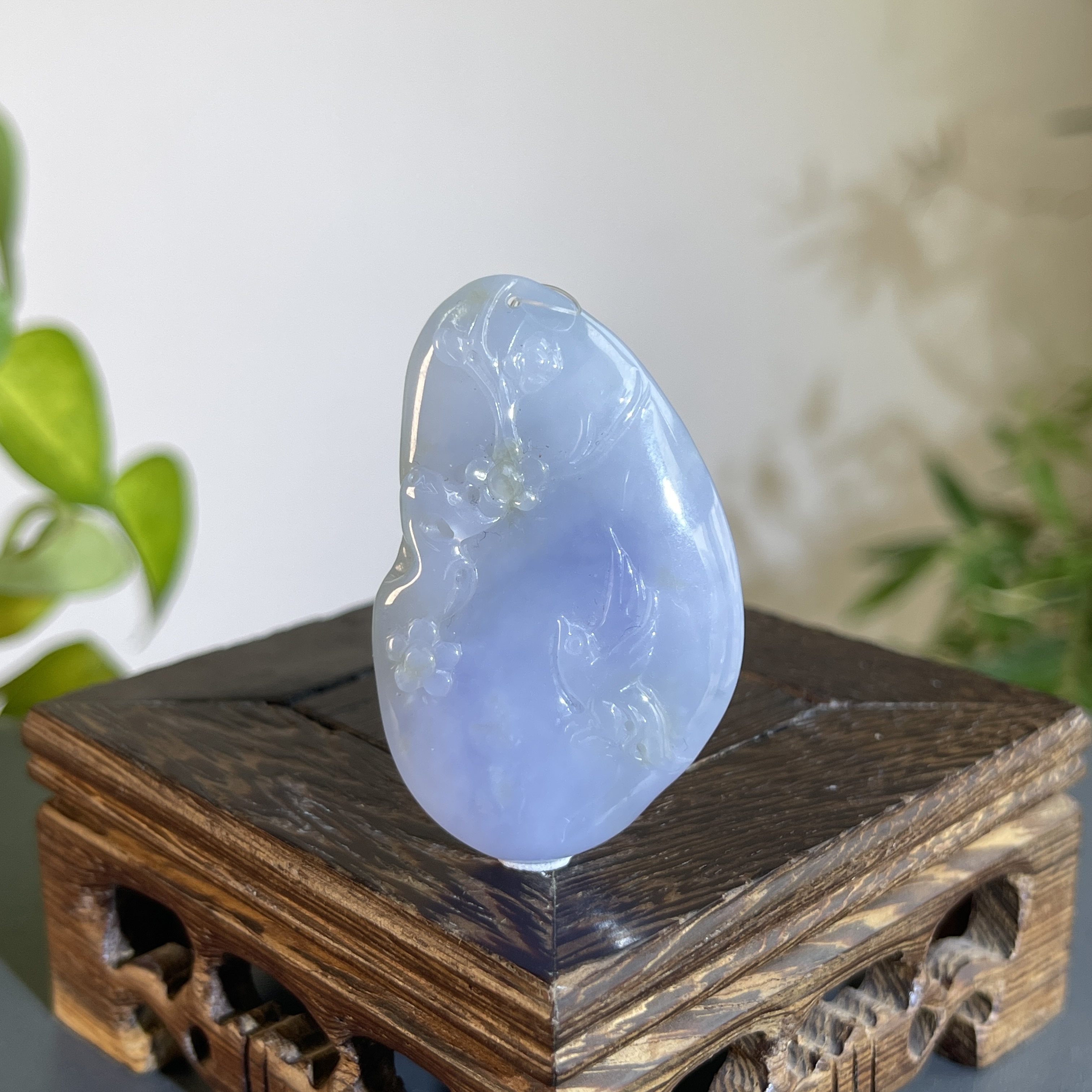 JXB14-122 天然缅甸A货翡翠 喜上眉梢