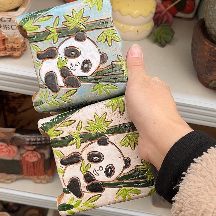 粗陶材质多肉花盆