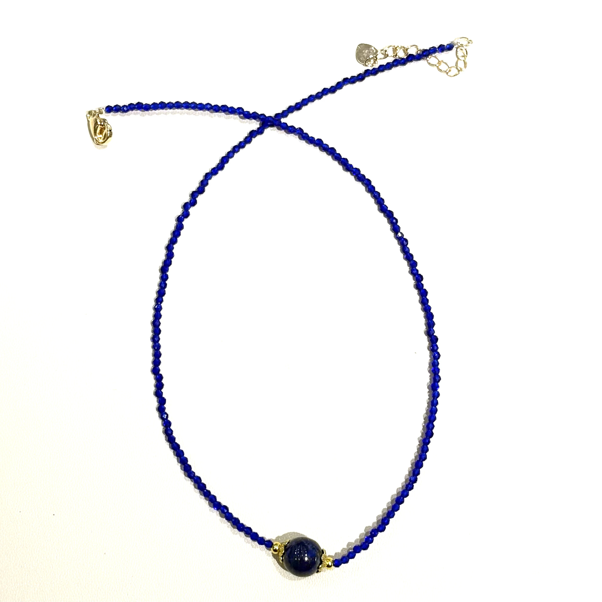 《胡老板》X819-国风气质设计款蓝瓷天玄锁骨链