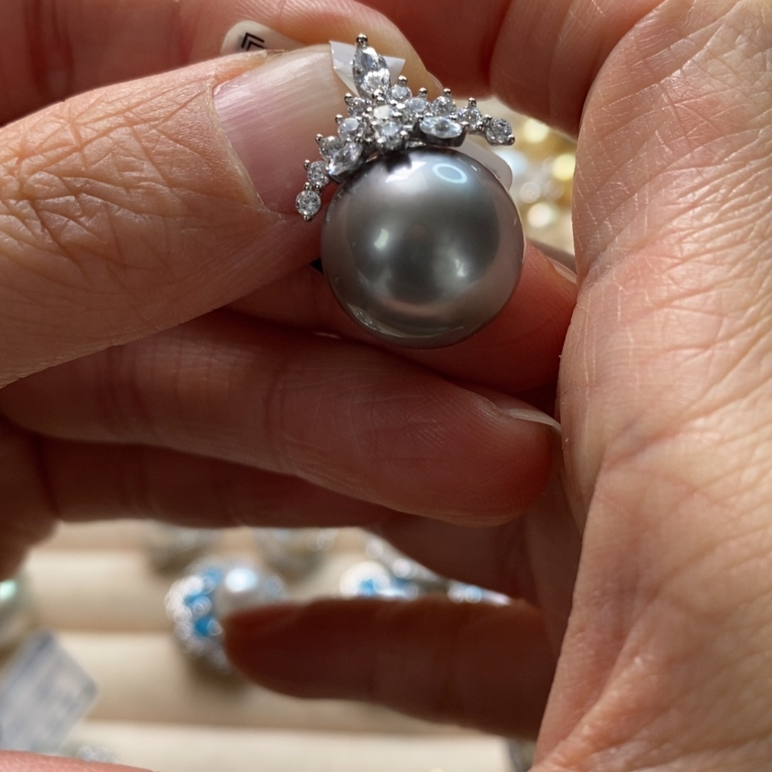 海水珍珠颈饰银S925镶嵌