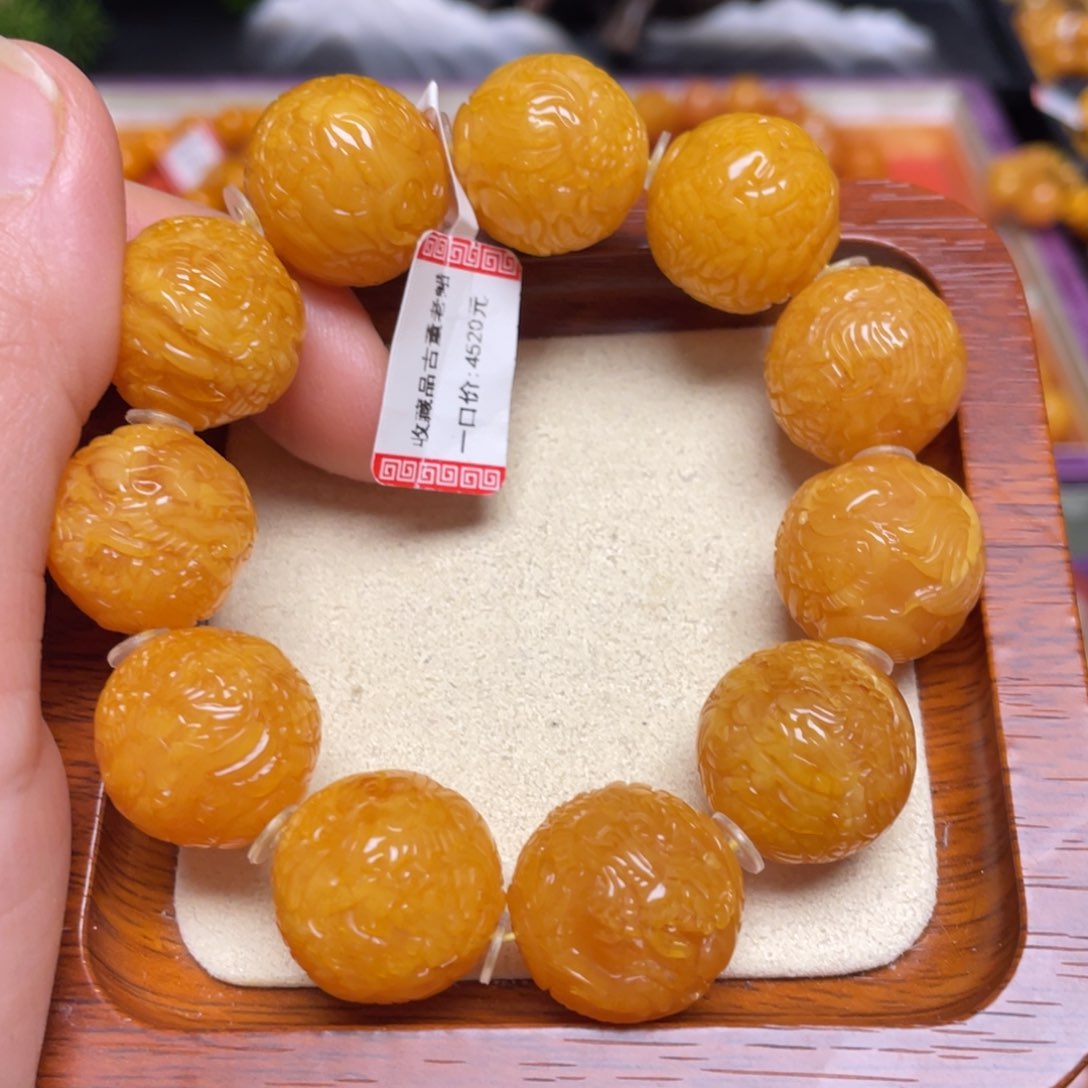 蜜蜡手链未镶嵌手串