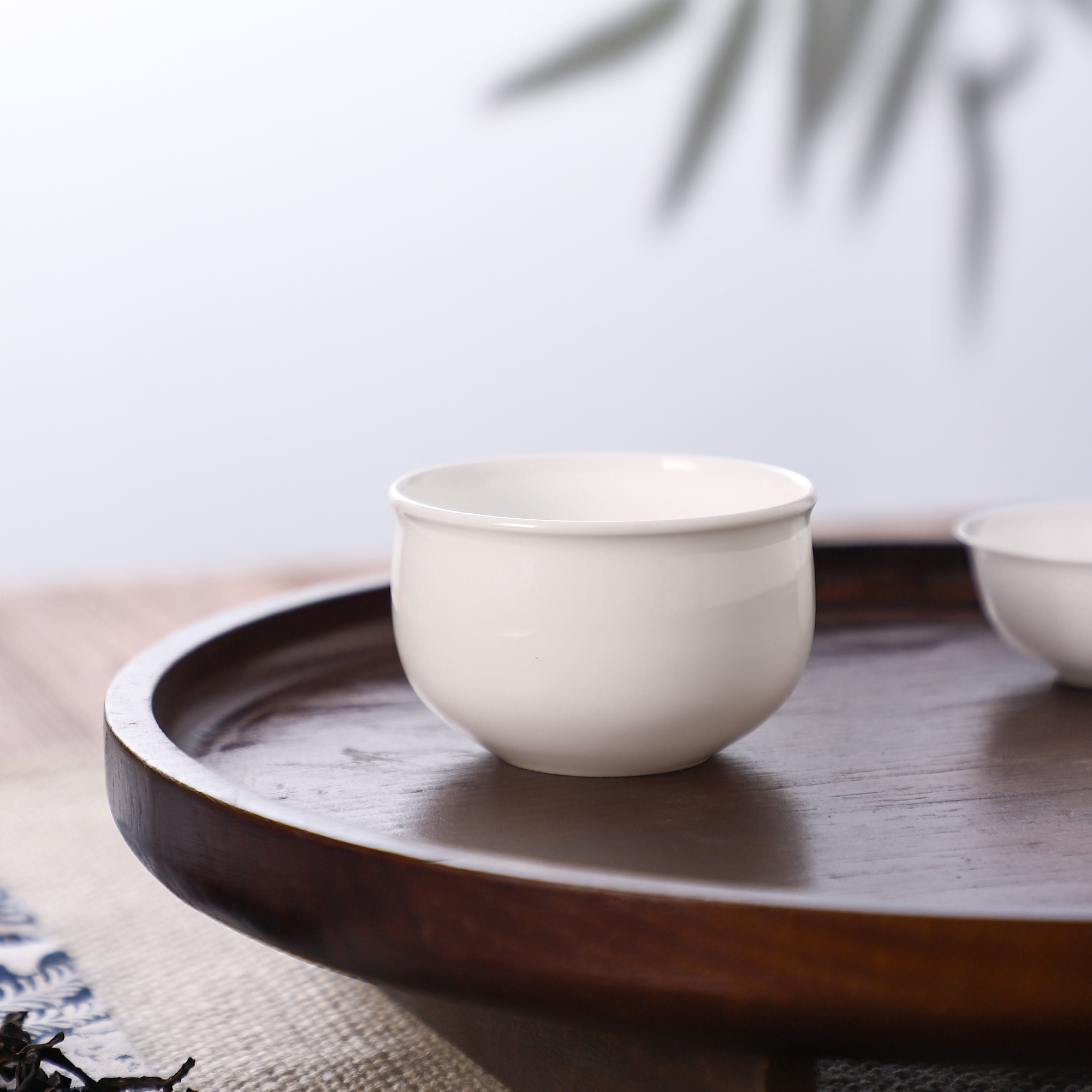 潮州骨瓷主人杯茶具容量140ml陶瓷象牙白泡茶茶具潮汕茶具