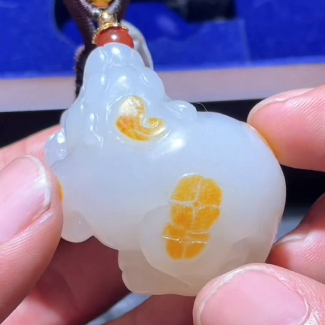 和田玉玉石挂件 d1228拍一发一