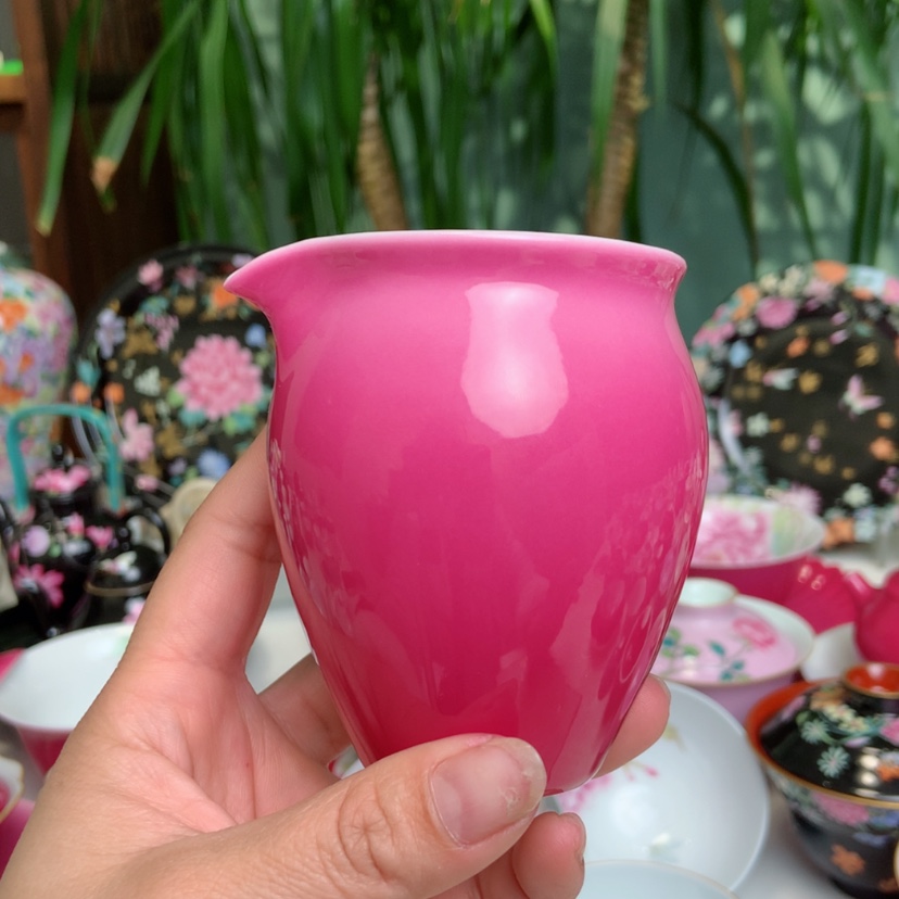 【闪购商品】胭脂红渐变公道杯