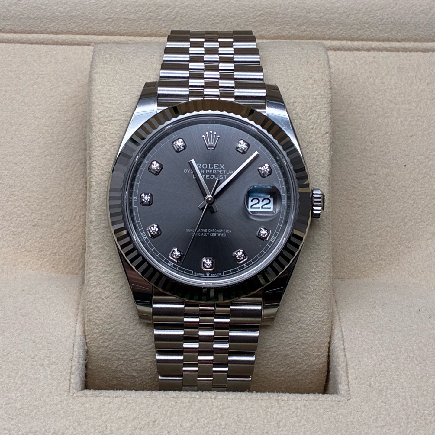 未使用 Rolex/劳力士 劳力士/126334灰钻/25年7月未使用