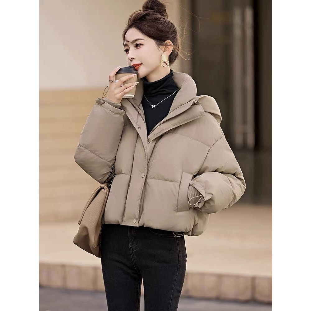 大牌断码短款羽绒服女2024冬新款小个子高级感超好看欧货设计感连