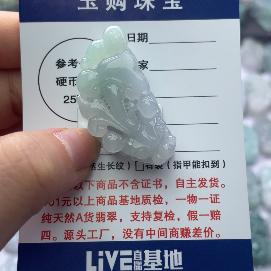 翡翠颈饰未镶嵌123456789